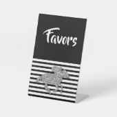 シルバーレースホースブライダルシャワーの恩恵 台座サイン (正面)