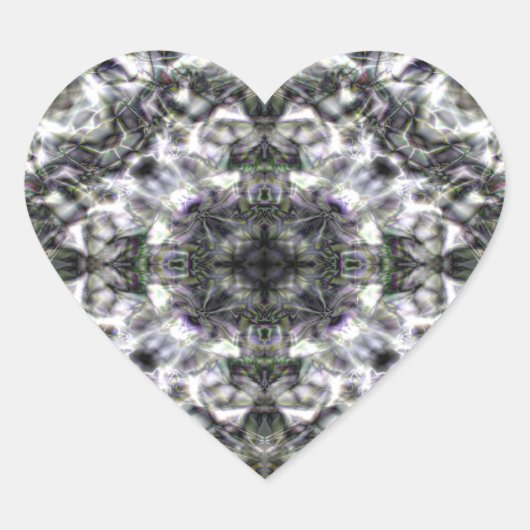 シルバーレース ハートシール (正面)