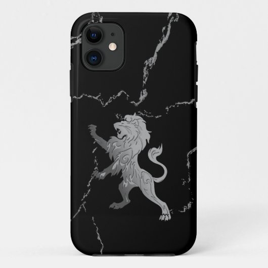 シルバーロイヤルライオン Case-Mate iPhoneケース (裏面)