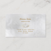 シルバーロータスデザイン名刺 名刺 (裏面)