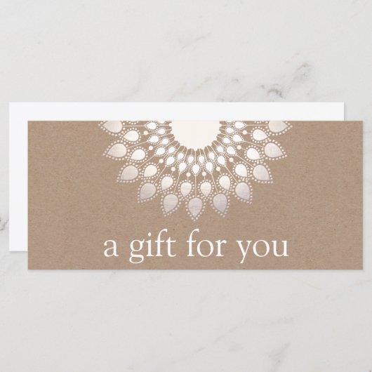 シルバーロータスマンダラヨガと瞑想 (正面/裏面)