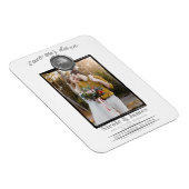 シルバーワックスシール写真 ウェディング セーブ・ザ・デート マグネット (右側)