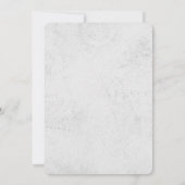 シルバーワールドマップデスティネーションウェディング招待状 招待状 (裏面)