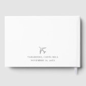 シルバーワールドマップデスティネーションウェディング ゲストブック (裏面)