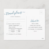 シルバーワールドマップハート宛先RSVPポストカード シーズンポストカード (裏面)