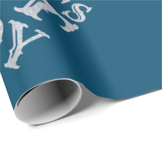 シルバーワールド最高のズダディーファーズデイグリッター ラッピングペーパー