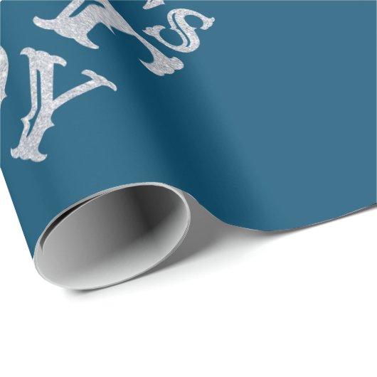 シルバーワールド最高のズダディーファーズデイグリッター ラッピングペーパー (ロールコーナー)