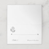 シルバーヴァージンメアリ結婚ーの折り畳み座席表 プレイスカード (外部開封)