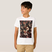 シルバー中国の・ドラゴン Tシャツ (正面フル)