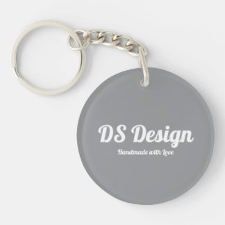 シルバー丸型キーチェーン キーホルダー