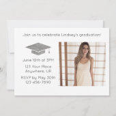 シルバー卒業のお知らせ&パーティの招待状 セーブザデート (裏面)