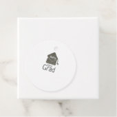 シルバー卒業キャップグリッター追加の名前grad year c フェイバータグ (インサイチュ)