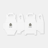 シルバー卒業キャップグリッター追加の名前grad year c フェイバーボックス (折り畳みなし)