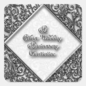 シルバー周年記念ステッカー スクエアシール (正面)