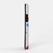 シルバー地のカラフルなスイートベア Case-Mate iPhoneケース (裏面/右)
