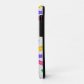 シルバー地のカラフルなスイートベア Case-Mate iPhoneケース (裏面/左)