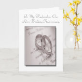 シルバー夫婦結婚周年記念カード カード (黄色い花)