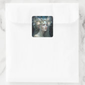 シルバー女神ファンタジーアート スクエアシール (バッグ)