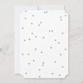 シルバー婚約 |婚約パーティ招待状 招待状 (裏面)