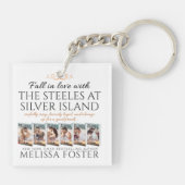 シルバー島の鋼鉄の「いたずら」キーチェーン キーホルダー (裏面)