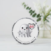 シルバー幽霊バレンタインデザインパターン シーズンカード (スタンド正面)