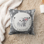 シルバー幽霊バレンタインSデザインパターン クッション (ブランケット)