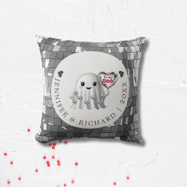 シルバー幽霊バレンタインSデザインパターン クッション