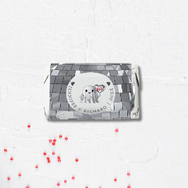 シルバー幽霊ロマンチックなバレンタインラッパーパターン