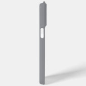 シルバー幾何学牡牛クロームルック ロゴ Case-Mate iPhoneケース (裏面 / 右)