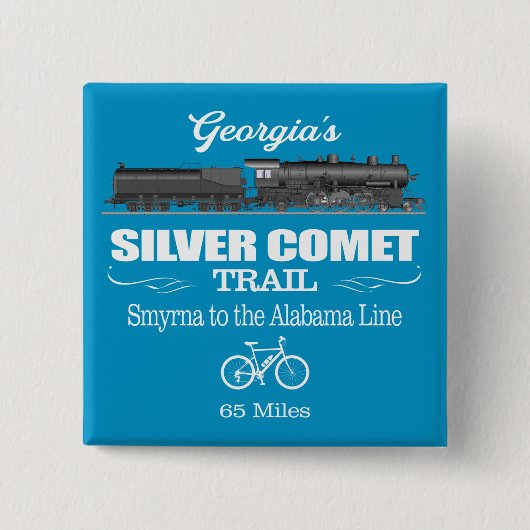 シルバー彗星トレイル(RT2) 缶バッジ (正面)