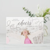 シルバー応援クリスマスフォトグリーティングカード シーズンカード (スタンド正面)