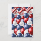 シルバー愛国気球ありがとう 招待状 (裏面)