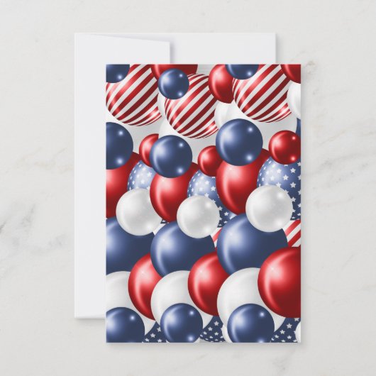 シルバー愛国気球ありがとう 招待状 (裏面)