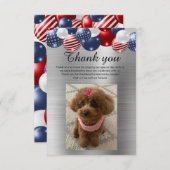 シルバー愛国気球ありがとう 招待状 (正面/裏面)