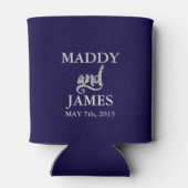 シルバー最高のグリッターデイエバー結婚式の引き出物 缶クーラー (裏面)