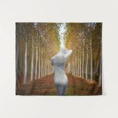 シルバー樺の木ウッドニンフ。 タペストリー (正面(横))