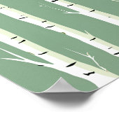 シルバー樺の木トランクス ポスター (角)