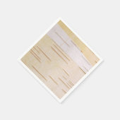 シルバー樺の木バークナプキン スタンダードカクテルナプキン (角)