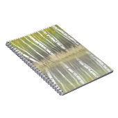 シルバー樺の木反射モダン ノートブック (右側)