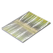 シルバー樺の木反射モダン ノートブック (左側)