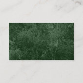 シルバー樺の木 – ダークグリーン 名刺 (裏面)