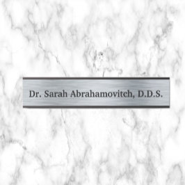 シルバー歯科医院歯科医のドアサイン サインプレート