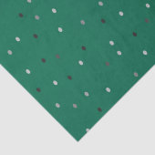 シルバー水玉模様オングリーン 薄葉紙 (詳細)