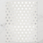 シルバー水玉模様クラシーリネンサロンスパパンフレット チラシ (裏面)