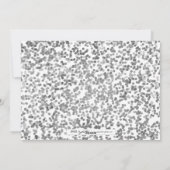 シルバー水玉模様ハッピーニューイヤーフォトカード シーズンカード (裏面)