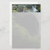 シルバー滝ズノート紙 便箋 (正面/裏面)