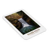 シルバー滝州パークオレゴン水カラーヴィンテージ マグネット (右側)