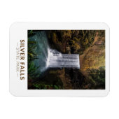 シルバー滝州パークオレゴン水カラーヴィンテージ マグネット (横)