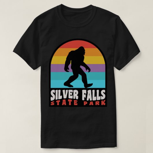 シルバー滝州パークオレゴン Tシャツ (デザイン正面)