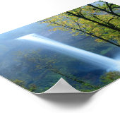 シルバー滝州パーク、オレゴン ポスター (角)